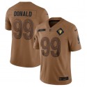 Los Angeles Rams #99 Aaron Donald 2023 Brown Salute To Service Limited Stitched Jersey