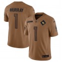 Arizona Cardinals #1 Kyler Murray 2023 Brown Salute To Service Limited Stitched Jersey