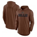 Buffalo Bills 2023 Brown Salute To Service Lightweight Long Sleeve Hoodie