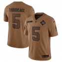 New York Giants #5 Kayvon Thibodeaux 2023 Brown Salute To Service Limited Stitched Jersey