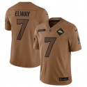 Denver Broncos #7 John Elway 2023 Brown Salute To Service Limited Stitched Jersey