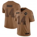 Buffalo Bills #14 Stefon Diggs 2023 Brown Salute To Service Limited Stitched Jersey