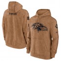 Baltimore Ravens 2023 Brown Salute To Service Pullover Hoodie