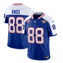 Buffalo Bills #88 Dawson Knox Blue White 2023 F.U.S.E. 75th Anniversary Throwback Vapor Untouchable Limited Stitched Jersey