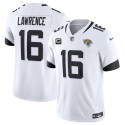 Jacksonville Jaguars #16 Trevor Lawrence White 2023 F.U.S.E With 3- Star C Patch Vapor Untouchable Limited Stitched Jersey