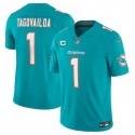 Miami Dolphins #1 Tua Tagovailoa Aqua 2023 F.U.S.E With 2-Star C Patch Vapor Limited Stitched Jersey
