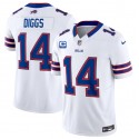 Buffalo Bills #14 Stefon Diggs White 2023 F.U.S.E. With 4-Star C Patch Vapor Untouchable Limited Stitched Jersey