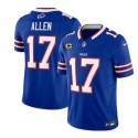 Buffalo Bills #17 Josh Allen Blue 2023 F.U.S.E. With 4-Star C Patch Vapor Untouchable Limited Stitched Jersey