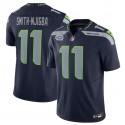 Seattle Seahawks #11 Jaxon Smith-Njigba Navy 2023 F.U.S.E. Prem1ere Patch Vapor Untouchable Limited Stitched Jersey