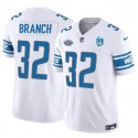 Detroit Lions #32 Brian Branch White 2023 F.U.S.E. Prem1ere Patch 90th Anniversary Vapor Untouchable Limited Stitched Jersey