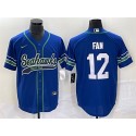 Seattle Seahawks #12 Fan Royal Throwback Cool Base Stitched Jersey