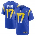 Los Angeles Rams #17 Puka Nacua Blue Stitched Game Jersey