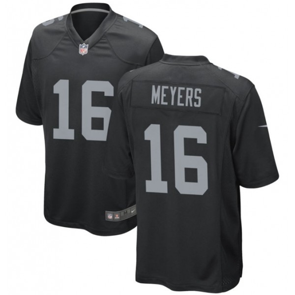 Las Vegas Raiders #16 Jakobi Meyers Black Stitched Game Jersey