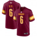 Washington Commanders #6 Joey Slye Burgundy Stitched Game Jersey