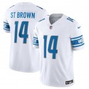 Detroit Lions #14 Amon-Ra St. Brown White 2023 F.U.S.E. Vapor Untouchable Limited Stitched Jersey