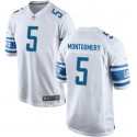 Detroit Lions #5 David Montgomery White Stitched Game Jersey