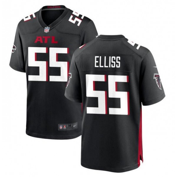 Atlanta Falcons #55 Kaden Elliss Black Stitched Game Jersey