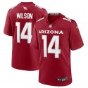 Arizona Cardinals #14 Michael Wilson Red Stitched Game Jersey