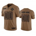 Atlanta Falcons Custom 2023 Brown Salute To Setvice Limited Stitched Jersey