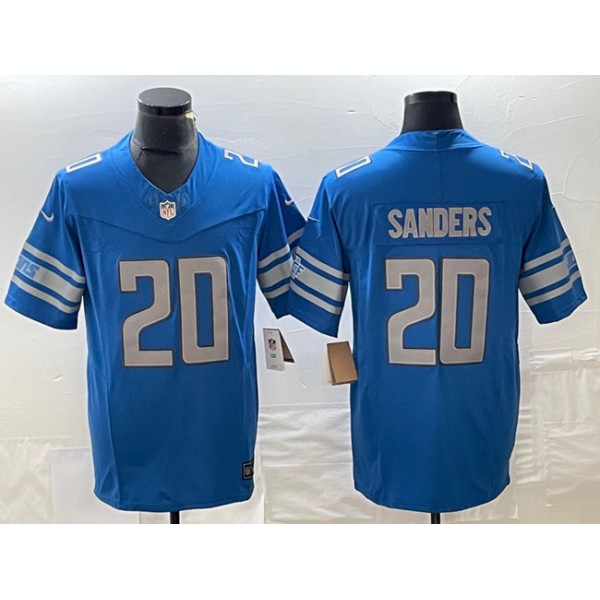 Detroit Lions #20 Barry Sanders Blue 2023 F.U.S.E. Vapor Untouchable Limited Stitched Jersey