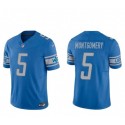 Detroit Lions #5 David Montgomery Blue 2023 F.U.S.E. Vapor Untouchable Limited Stitched Jersey