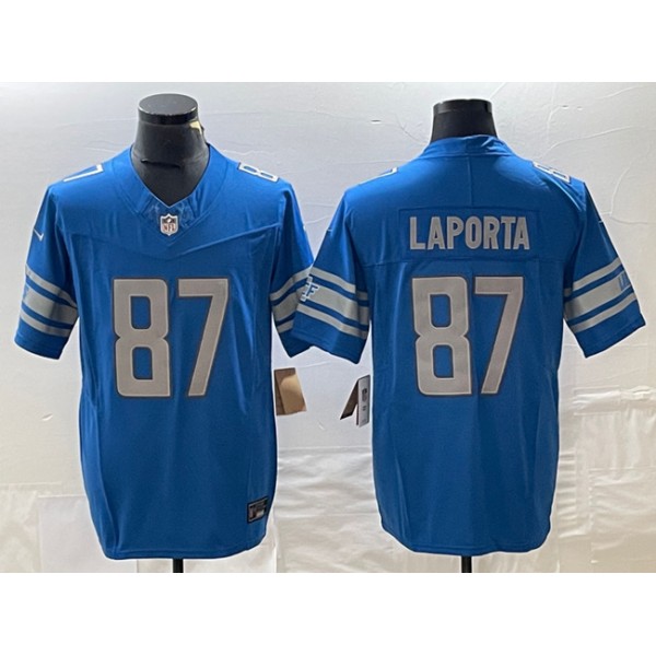 Detroit Lions #87 Sam LaPorta Blue 2023 F.U.S.E. Vapor Untouchable Limited Stitched Jersey