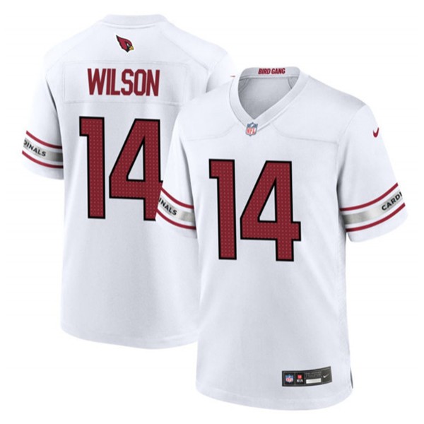 Arizona Cardinals #14 Michael Wilson White Stitched Game Jersey