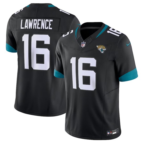 Jacksonville Jaguars #16 Trevor Lawrence Black 2023 F.U.S.E Vapor Untouchable Limited Stitched Jersey