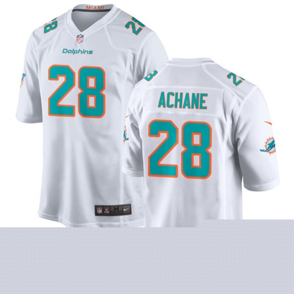 Miami Dolphins #28 De'Von Achane White Stitched Game Jersey