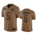 Miami Dolphins #5 Jalen Ramsey 2023 Brown Salute To Service Limited Stitched Jersey