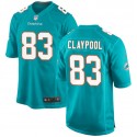 Miami Dolphins #83 Chase Claypool Aqua Stitched Game Jersey