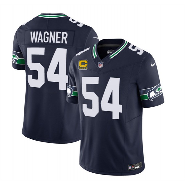 Seattle Seahawks #54 Bobby Wagner 2023 F.U.S.E. With 4-Star C Patch Navy Limited Stitched Jersey