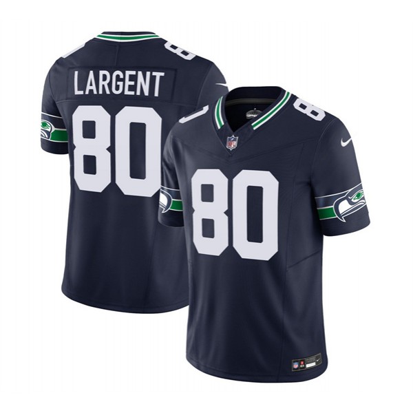 Seattle Seahawks #80 Steve Largent 2023 F.U.S.E. Navy Limited Stitched Jersey
