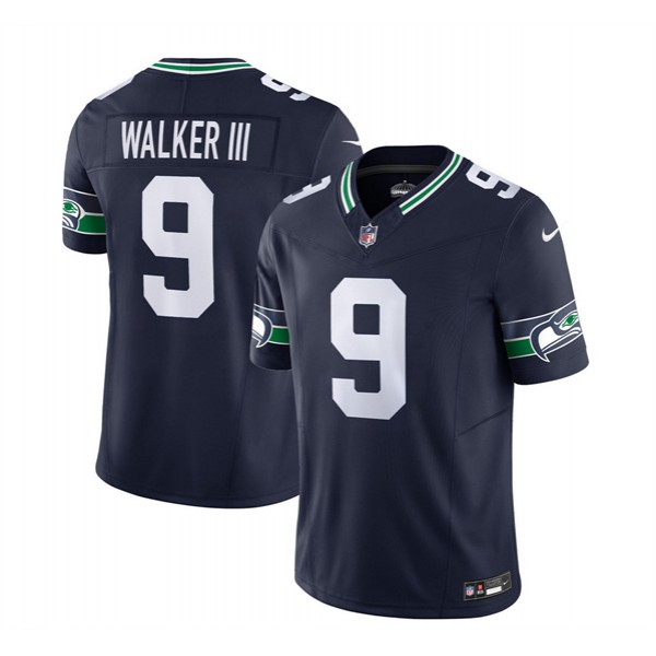 Seattle Seahawks #9 Kenneth Walker III 2023 F.U.S.E. Navy Limited Stitched Jersey