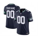 Seattle Seahawks Custom 2023 F.U.S.E. Navy Limited Stitched Jersey