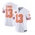 Tampa Bay Buccaneers #13 Mike Evans 2023 F.U.S.E. White With 4-Star C Patch Throwback Limited Stitched Jersey