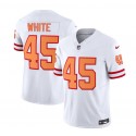 Tampa Bay Buccaneers #45 Devin White Throwback Limited Stitched Jersey