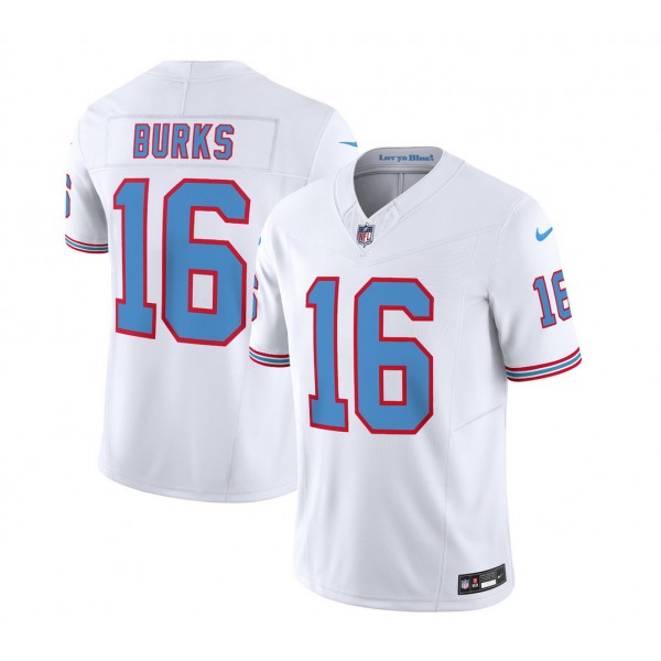 Tennessee Titans #16 Treylon Burks White 2023 F.U.S.E. Vapor Limited Throwback Stitched Jersey