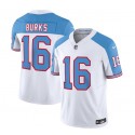 Tennessee Titans #16 Treylon Burks White Blue 2023 F.U.S.E. Vapor Limited Throwback Stitched Jersey