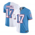 Tennessee Titans #17 Ryan Tannehill White Blue 2023 F.U.S.E. Split Vapor Limited Throwback Stitched Jersey