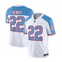 Tennessee Titans #22 Derrick Henry White Blue 2023 F.U.S.E. Vapor Limited Throwback Stitched Jersey