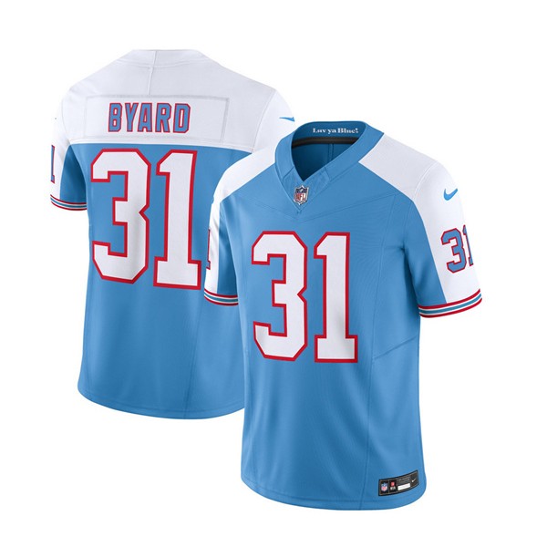 Tennessee Titans #31 Kevin Byard Blue White 2023 F.U.S.E. Vapor Limited Throwback Stitched Jersey