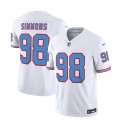 Tennessee Titans #98 Jeffery Simmons White 2023 F.U.S.E. Vapor Limited Throwback Stitched Jersey