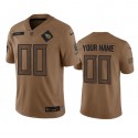 Tennessee Titans Custom Brown 2023 Salute To Service Stitched Jersey