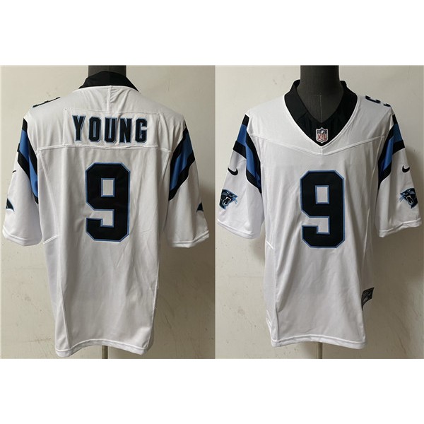 Carolina Panthers #9 Bryce Young White 2023 F.U.S.E. Vapor Untouchable Stitched Jersey