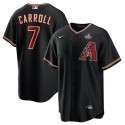Arizona Diamondbacks #7 Corbin Carroll Black 2023 World Series Cool Base Stitched Jersey