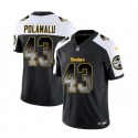 Pittsburgh Steelers #43 Troy Polamalu Black White 2023 F.U.S.E. Smoke Vapor Untouchable Limited Stitched Jersey