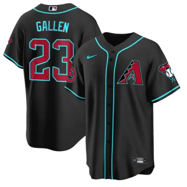 Arizona Diamondbacks #23 Zac Gallen Black 2024 Cool Base Stitched Jersey