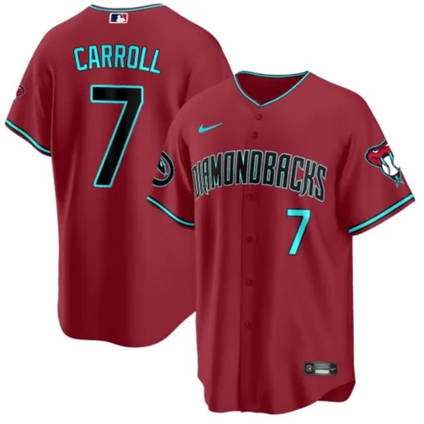 Arizona Diamondbacks #7 Corbin Carroll Red 2024 Cool Base Stitched Jersey
