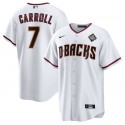 Arizona Diamondbacks #7 Corbin Carroll White 2023 World Series Cool Base Stitched Jersey